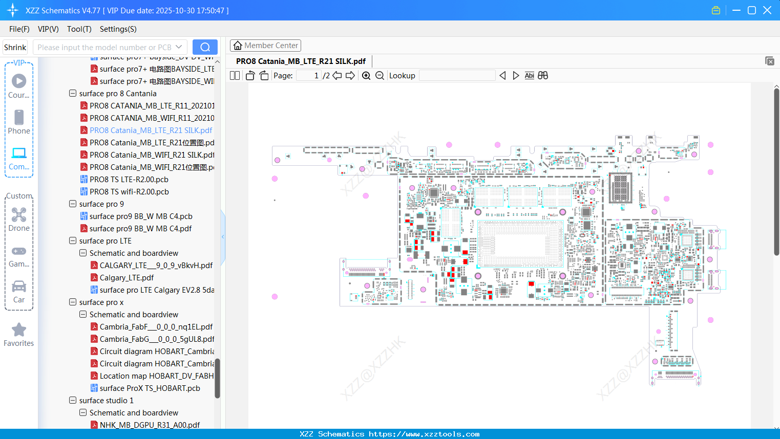 Laptop Surface PRO8 Catania_MB_LTE_R21 SILK